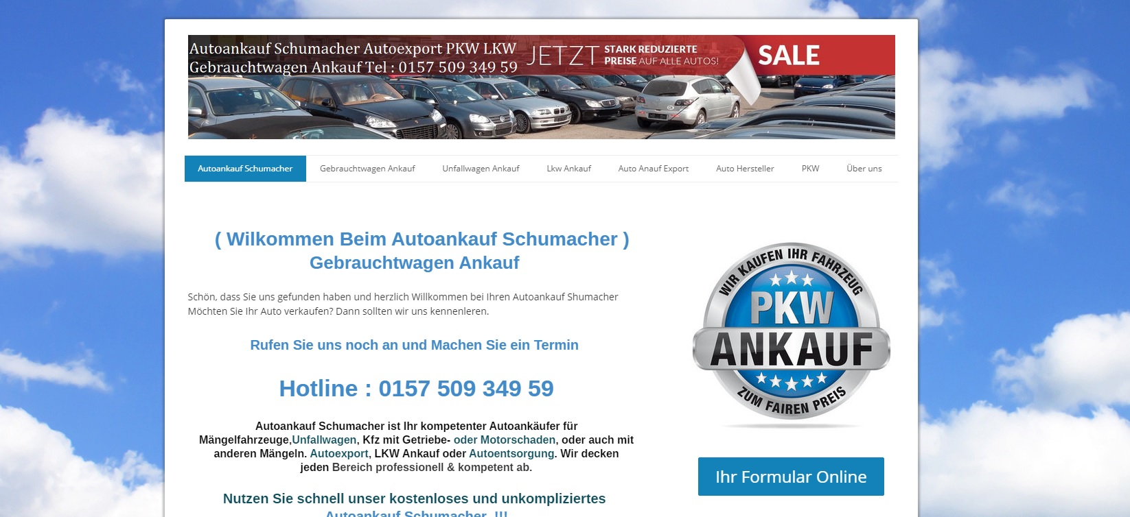 Gelsenkirchen – Autoankauf Shumacher Möchten Sie Ihr Auto verkaufen?