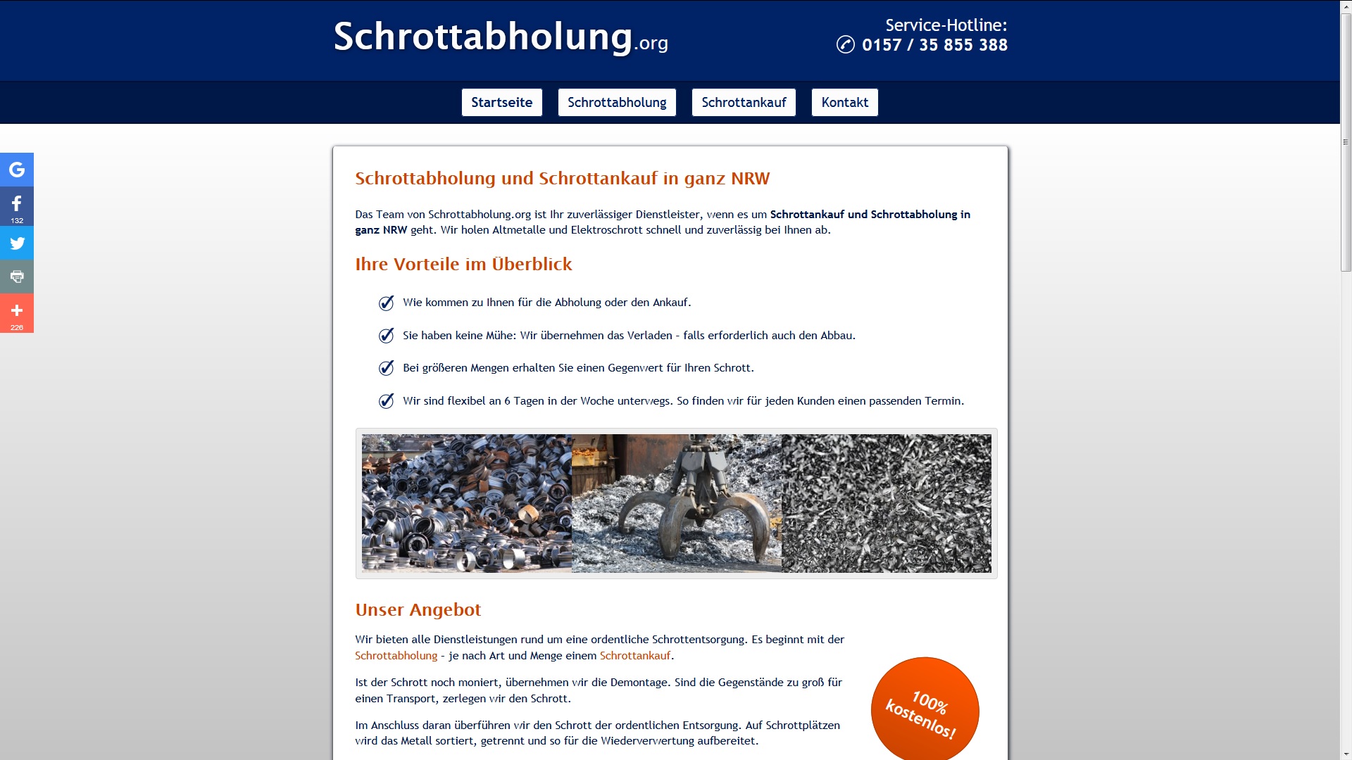 Schrottabholung Bochum – fachgerechte Schrottentsorgung im Ruhrgebiet