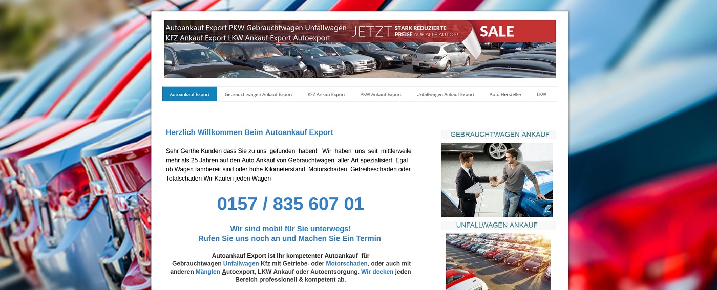 Auto-Ankauf-Exports.de bietetn Höchstpreise für jedes Fahrzeug